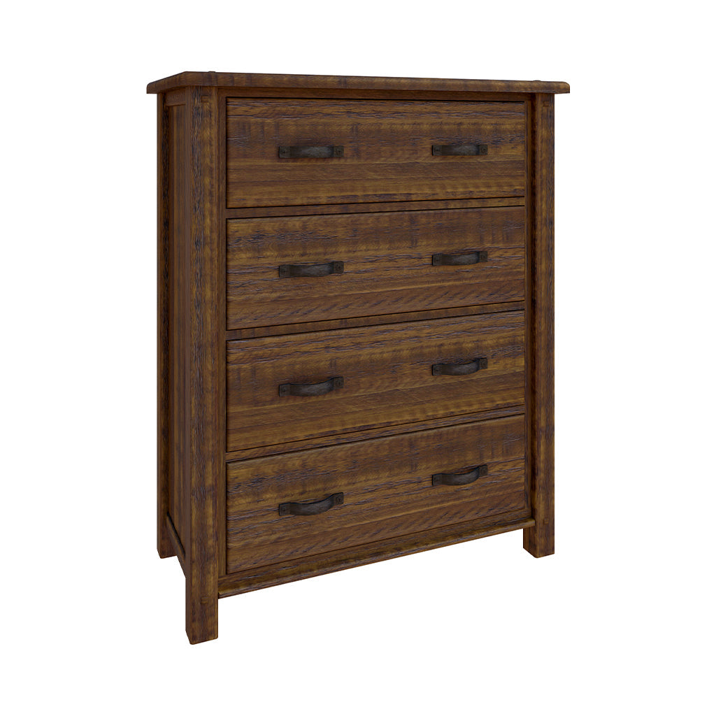 Oberon 4 Drawer Tallboy-Light Walnut