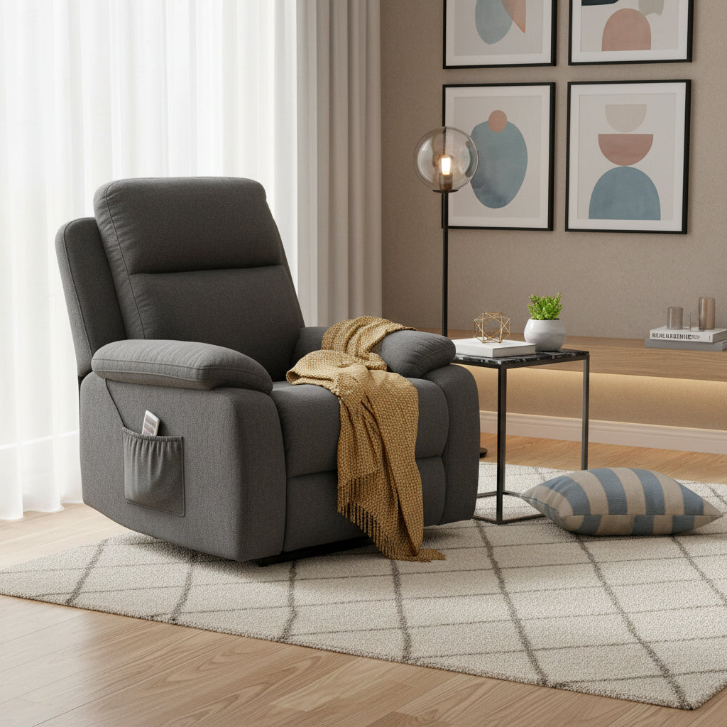 Romsey Lift Chair-Onyx