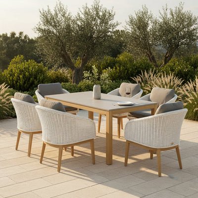 Park Orchards Outdoor 7 Piece Dining Set-White hover image