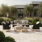 Park Orchards 5PC Black Black Frame Light Beige Cushion