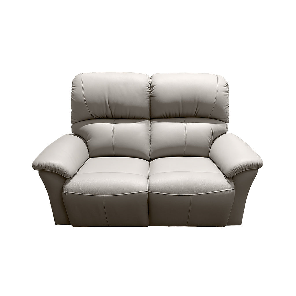 Penrose 2.5 Seater Leather Manual Recliner-Oyster