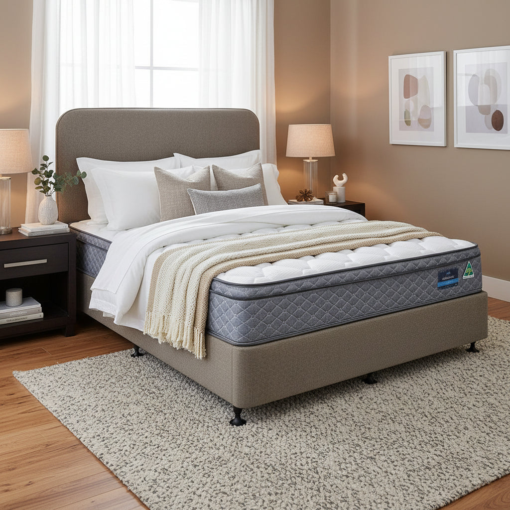 Platinum Bedhead Super King Size-Stone