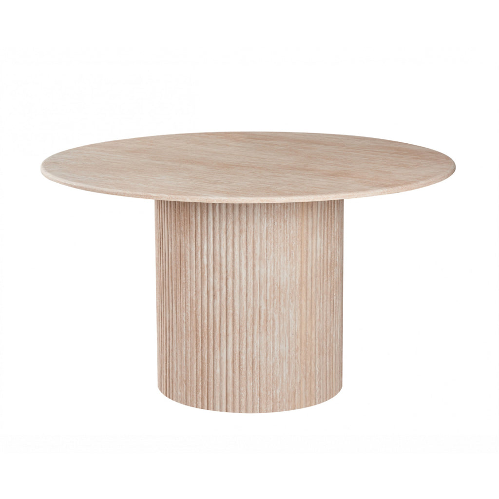 Pompeii Dining Table-Travertine
