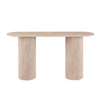 Pompeii Console Table-Travertine