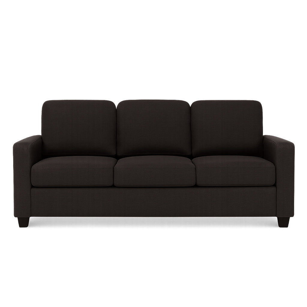 Brooklyn 3 Seater Fabric Sofa-Raven