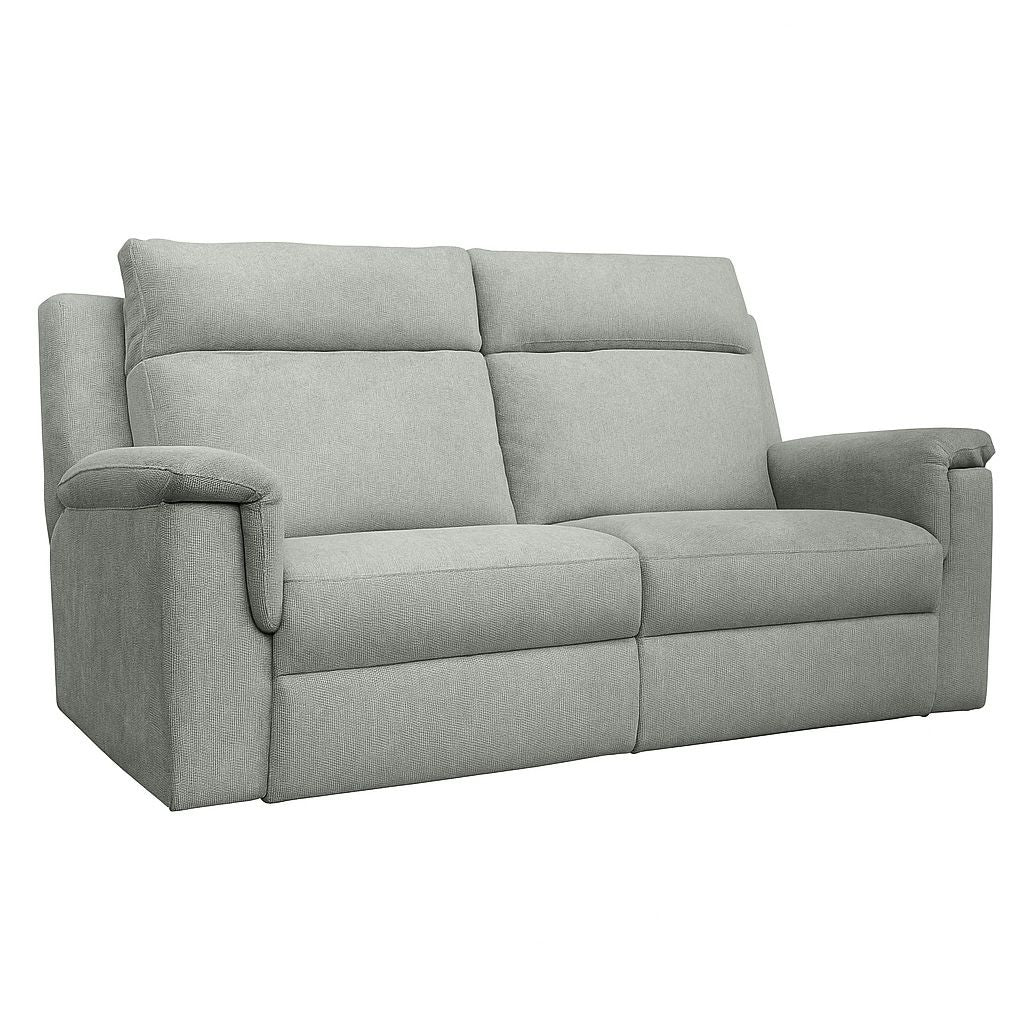 Monaro 2.5 Seater Fabric Sofa-Silver