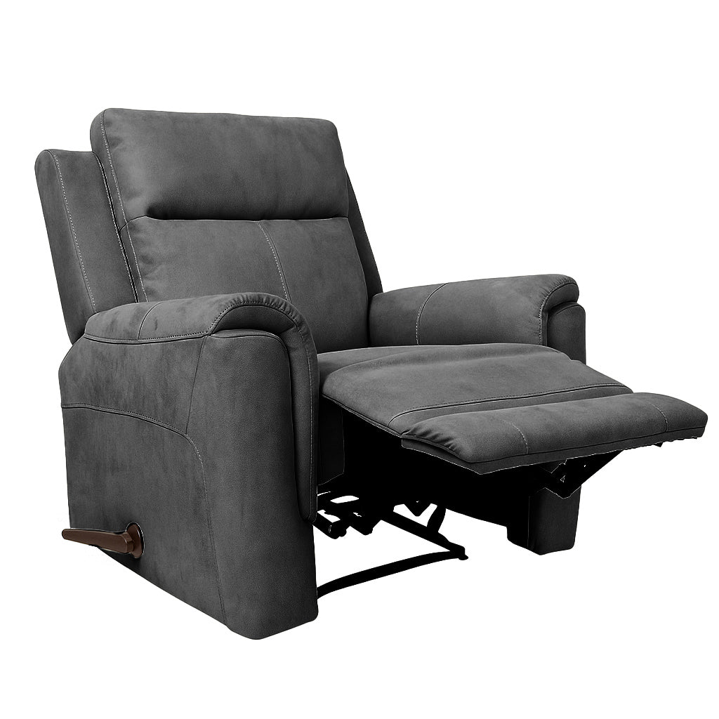 Rothbury Fabric Manual Recliner-Jet