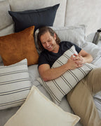 Vinnie Cushion 40 x 60cm-Glacier