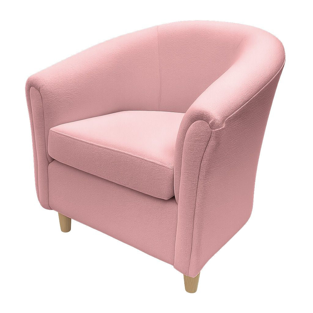 Bella Fabric Tub Chair-Dusty Rose