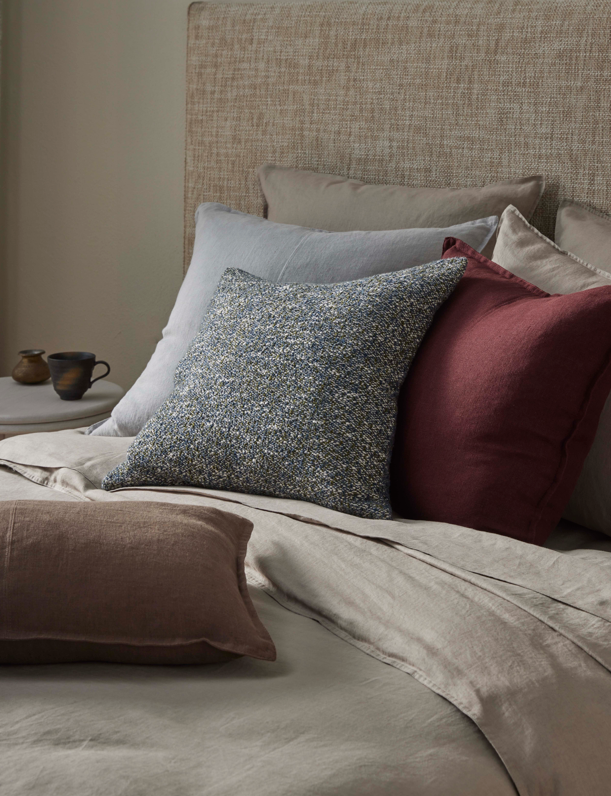 Como Rectangular Linen Cushion 60cm x 40cm-Ganache