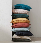 Como European Linen Cushion 60cm x 60cm-Amber