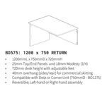 Blend Oak Over White Return 750x1200 BO575A/BW575B