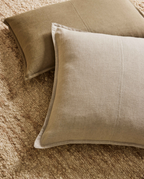 Como Square Linen Cushion 50cm x50cm-Oatmeal