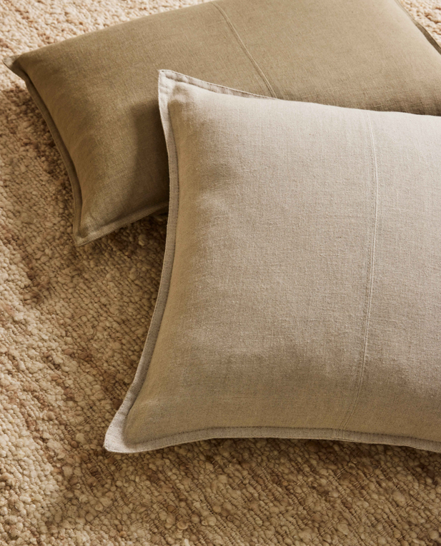 Como Square Linen Cushion 50cm x50cm-Oatmeal