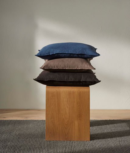 Como European Linen Cushion 60cm x 60cm-Atlantic