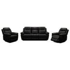 Seattle 3 Piece Leather Power Recliner Suite–3 Seater Recliner Sofa + 2 Recliners
