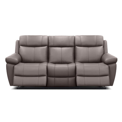 Seattle 3 Seater Leather Manual Recliner hover image