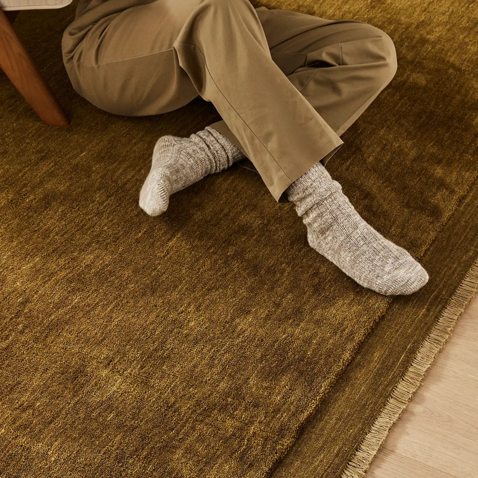 Silvio Rug 3m x 4m-Oakmoss