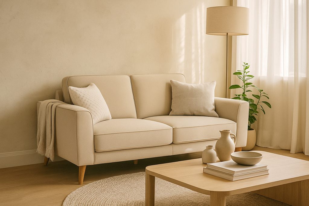 Skye 2 Seater Fabric-Pebble