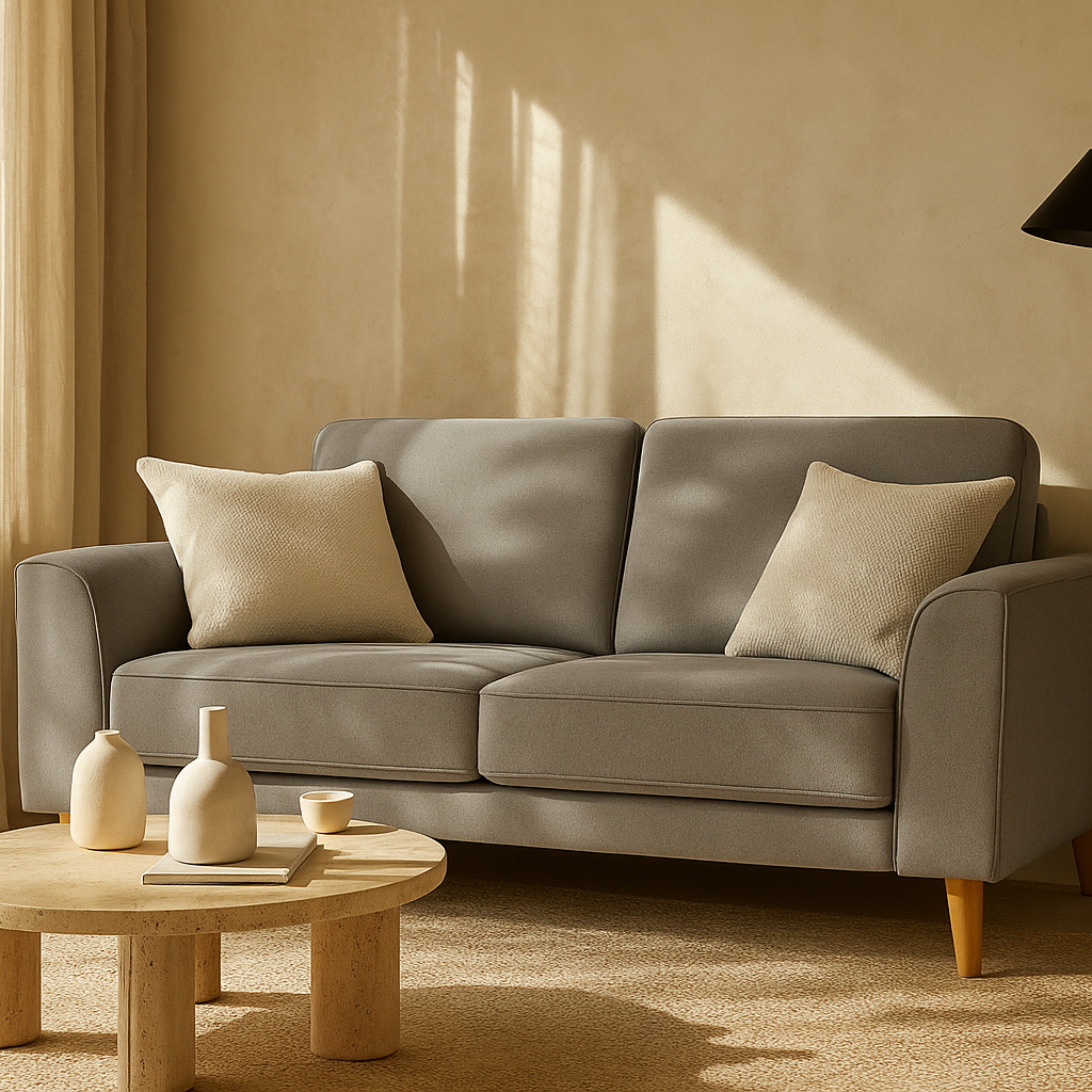 Skye 2 Seater Fabric-Smoke