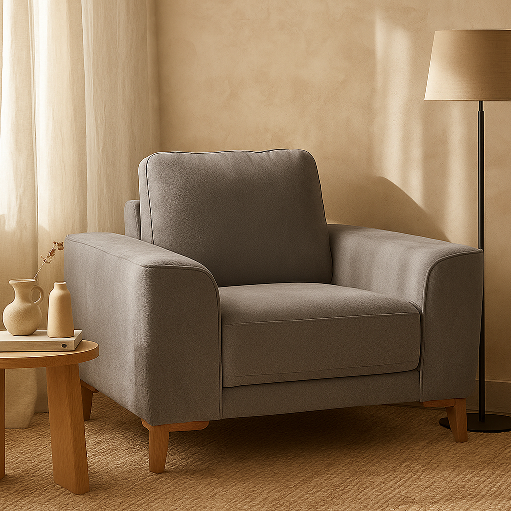 Skye Armchair Fabric-Smoke