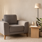 Skye Armchair Fabric-Smoke