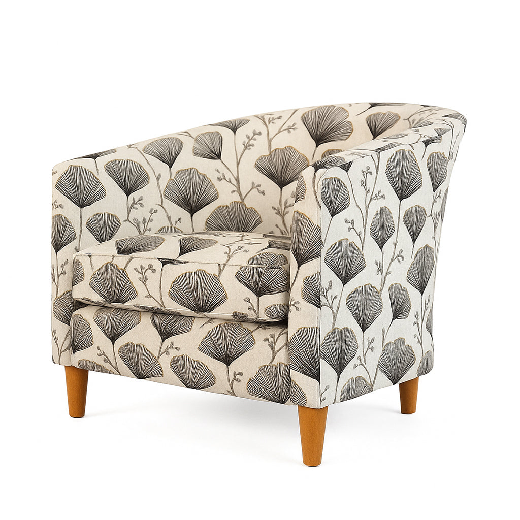 Stella Fabric Tub Chair-Mist