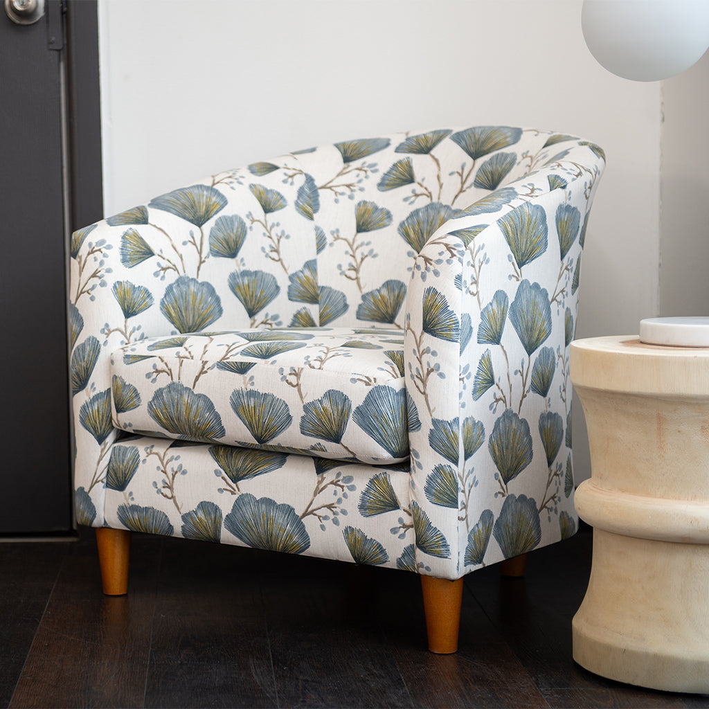 Stella Fabric Tub Chair-Ink