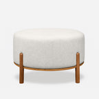 Stoltz Round Ottoman-Alabaster
