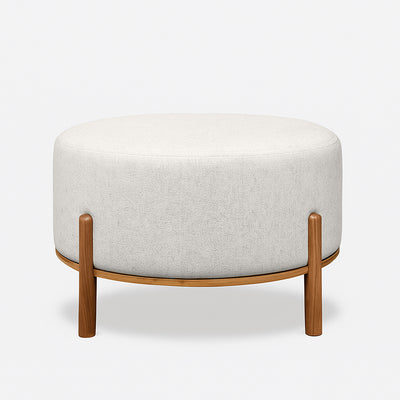 Stoltz Round Ottoman-Alabaster