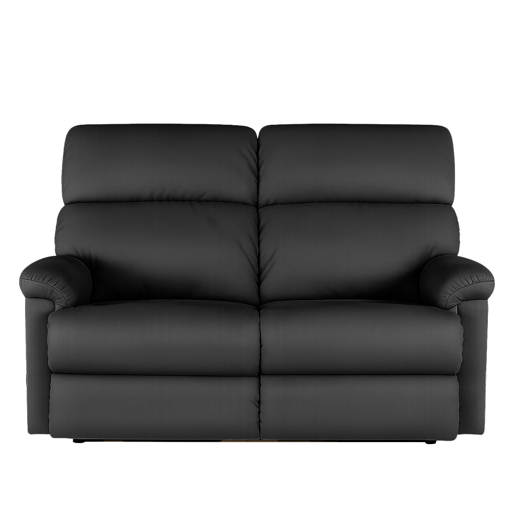Lazboy Summit 2 Seater Leather Recliner-Black