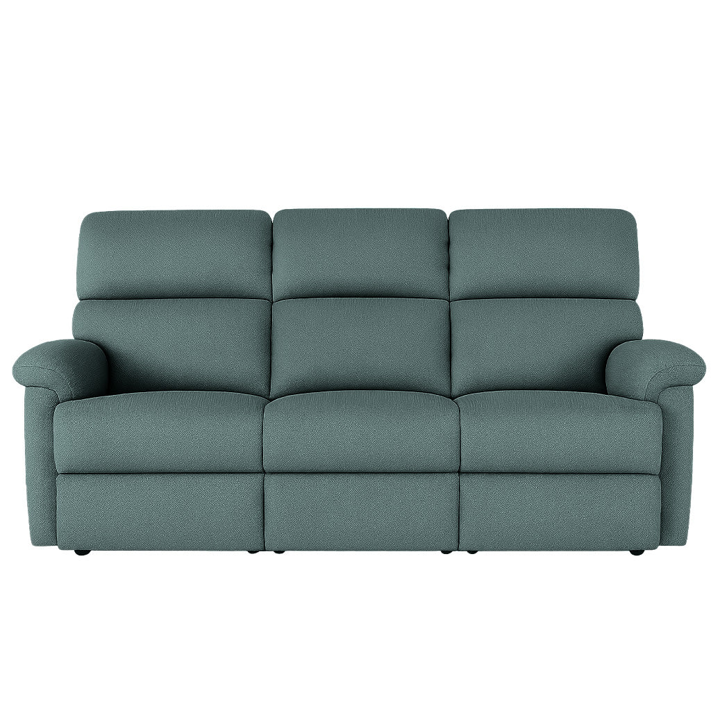 Lazboy Summit 3 Seater Fabric Recliner-Storm