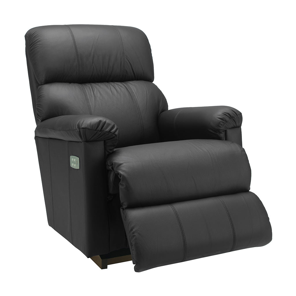 Lazboy Summit Leather Glideaway Chair-Black