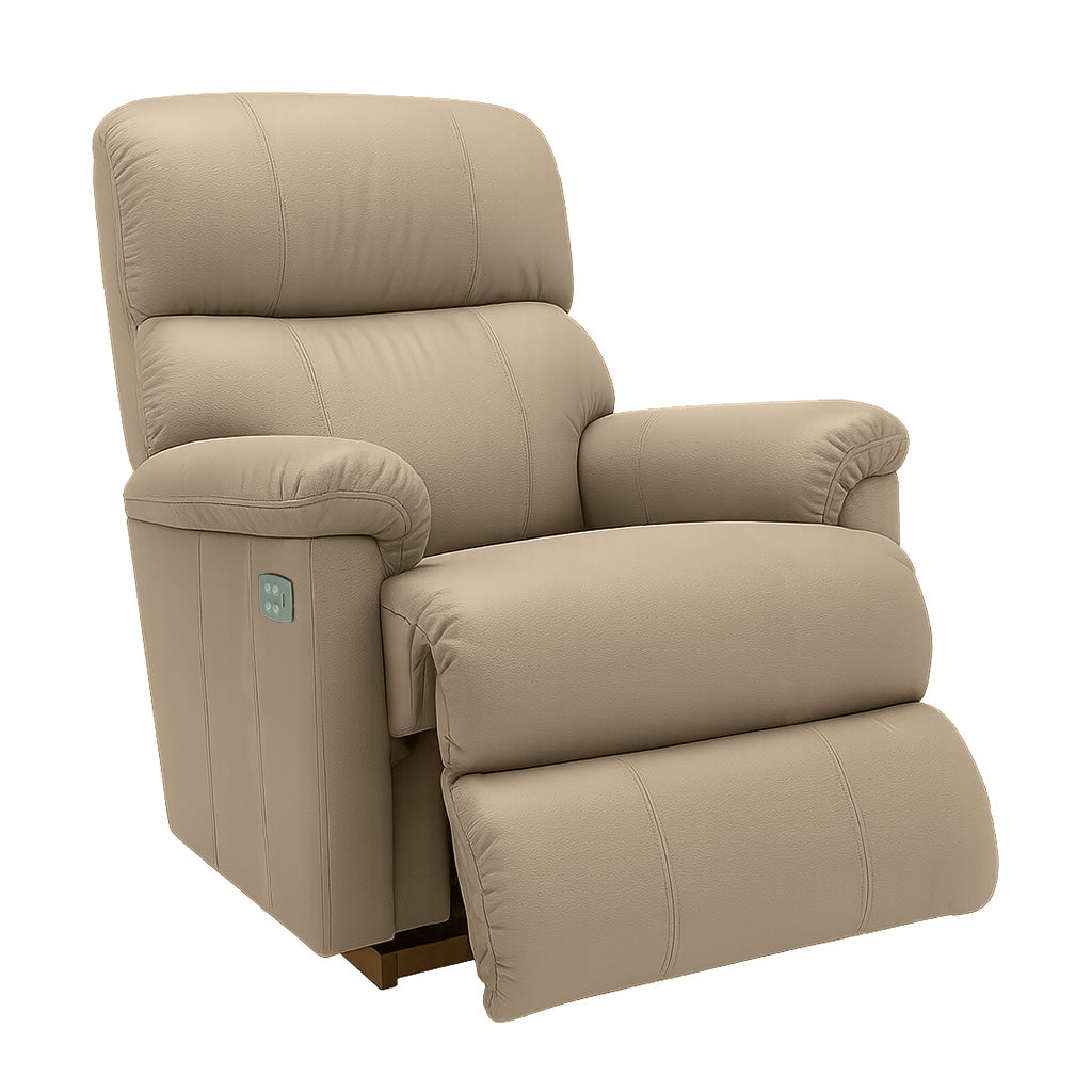 Lazboy Summit Leather Glideaway Chair-Mushroom