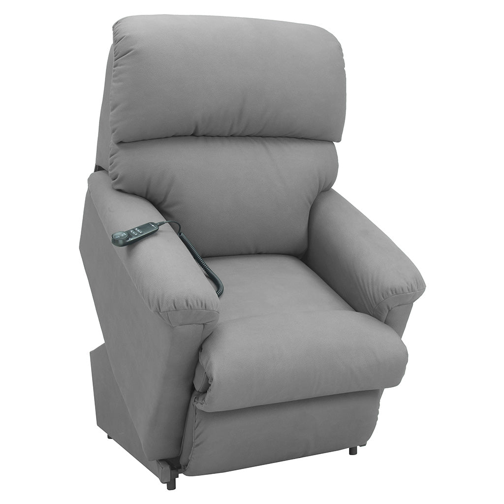 Lazboy Summit Fabric Platinum Power Lift Chair-Nickel