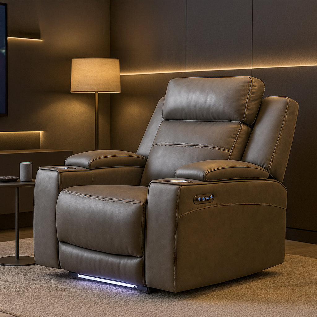 Taycan Fabric Power Recliner-Anchor