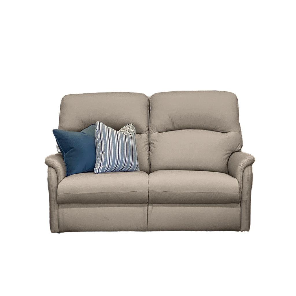 Temora King 2.5 Seater Leather Manual Recliner-Raisen