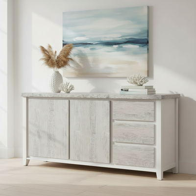 Valencia Buffet-Brushed White hover image