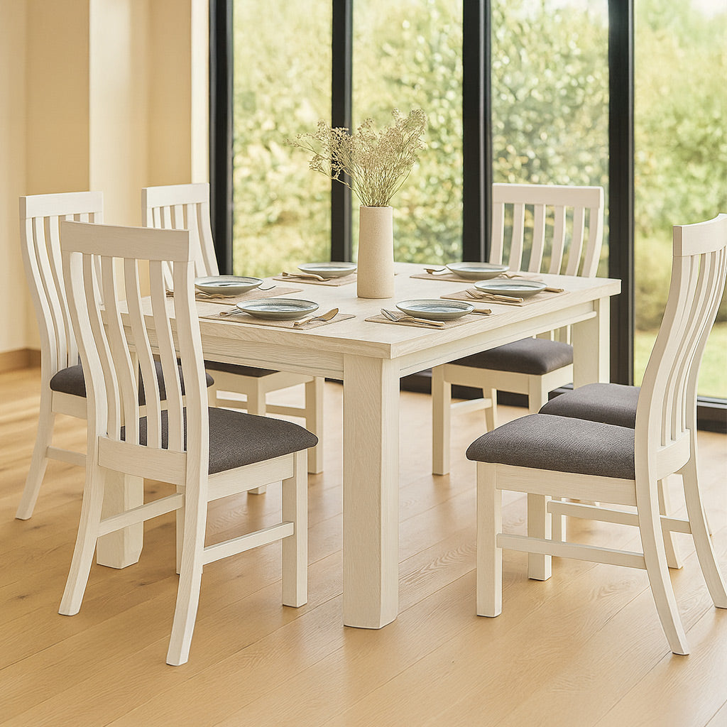 Valencia Dining Chair-Brushed White