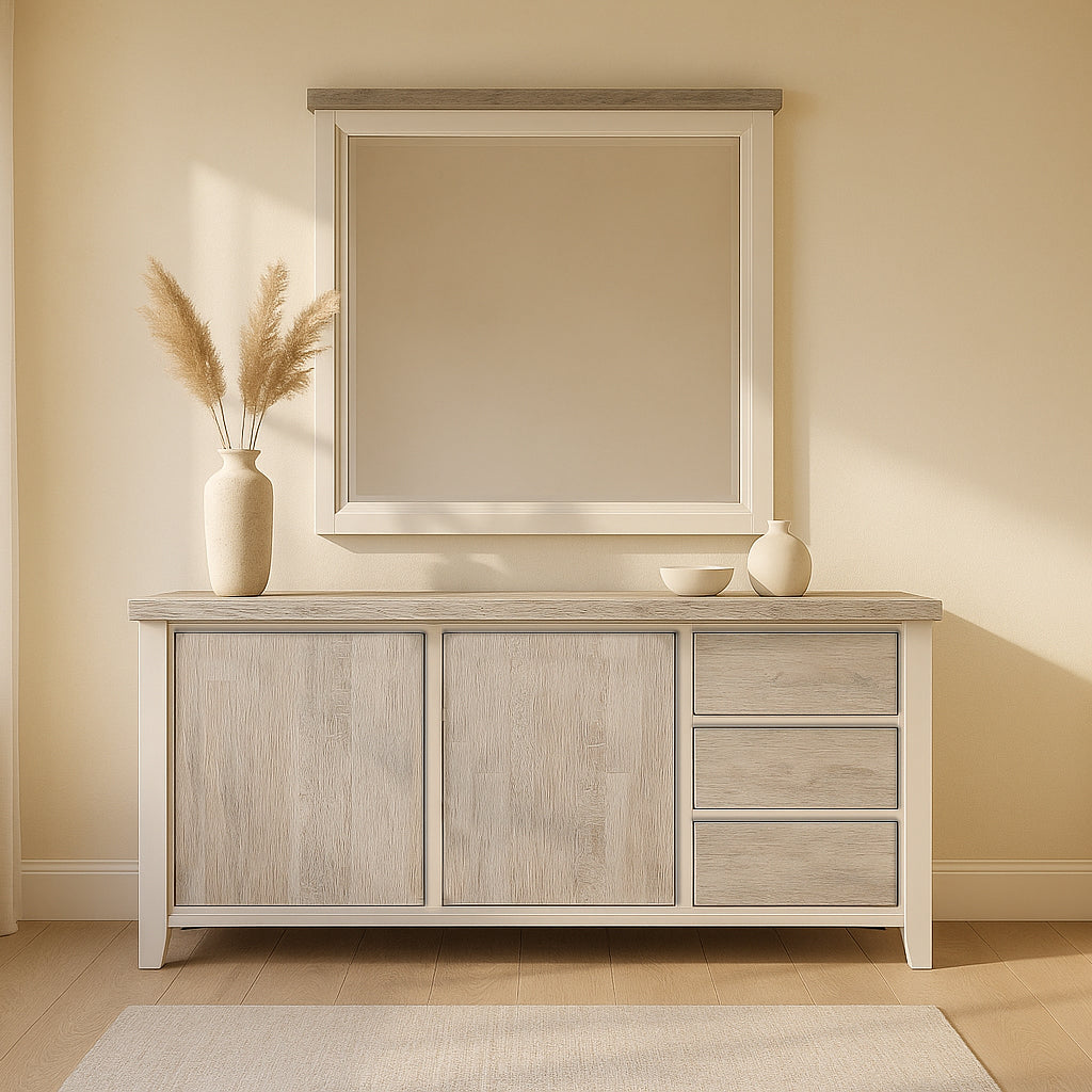 Valencia Buffet-Brushed White