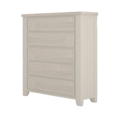Valencia 5 Drawer Tallboy-Brushed White