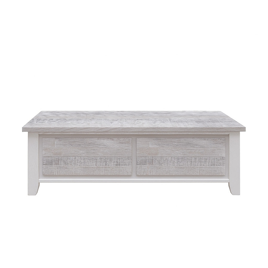 Valencia Coffee Table-Brushed White