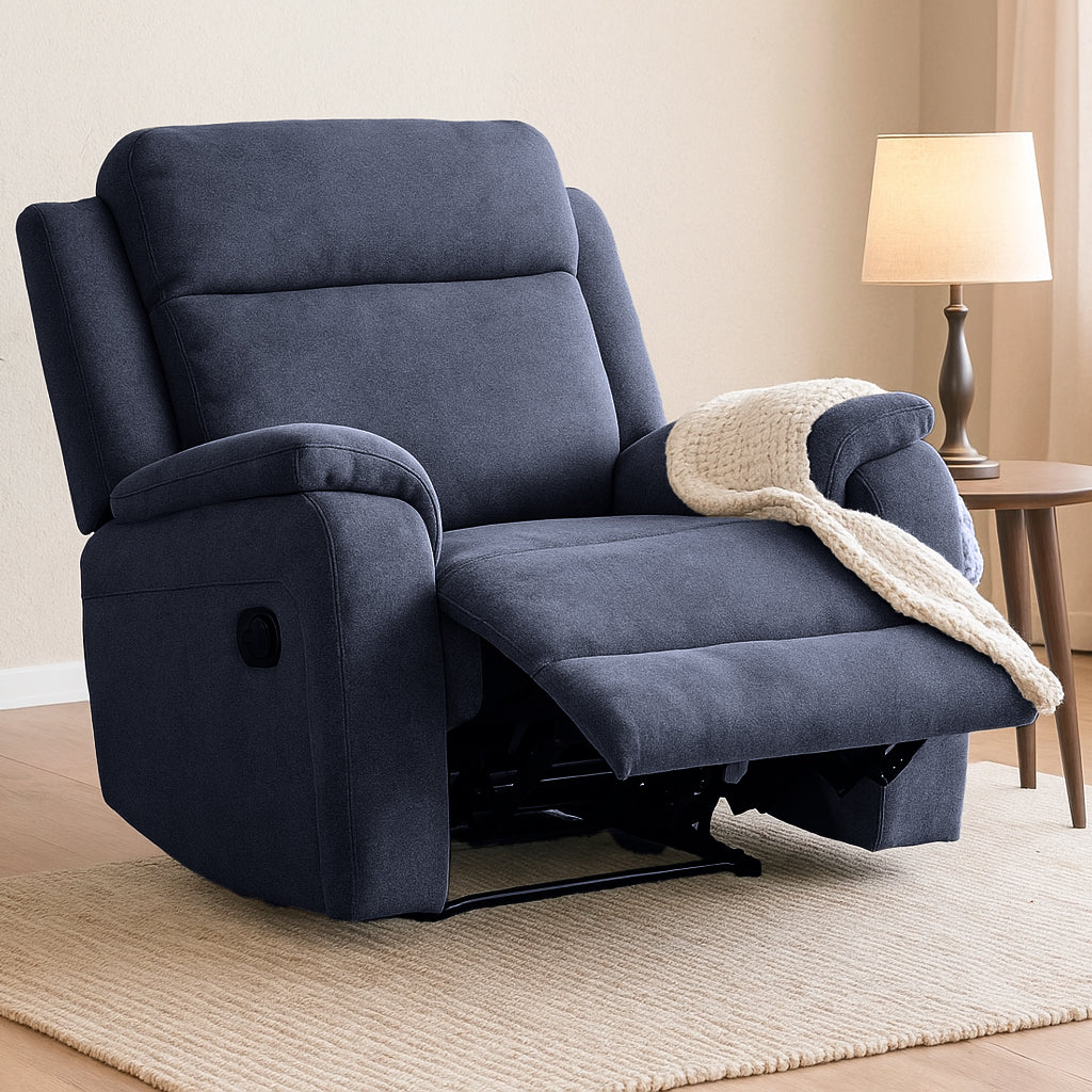 Virgo Fabric Lift Chair-Navy