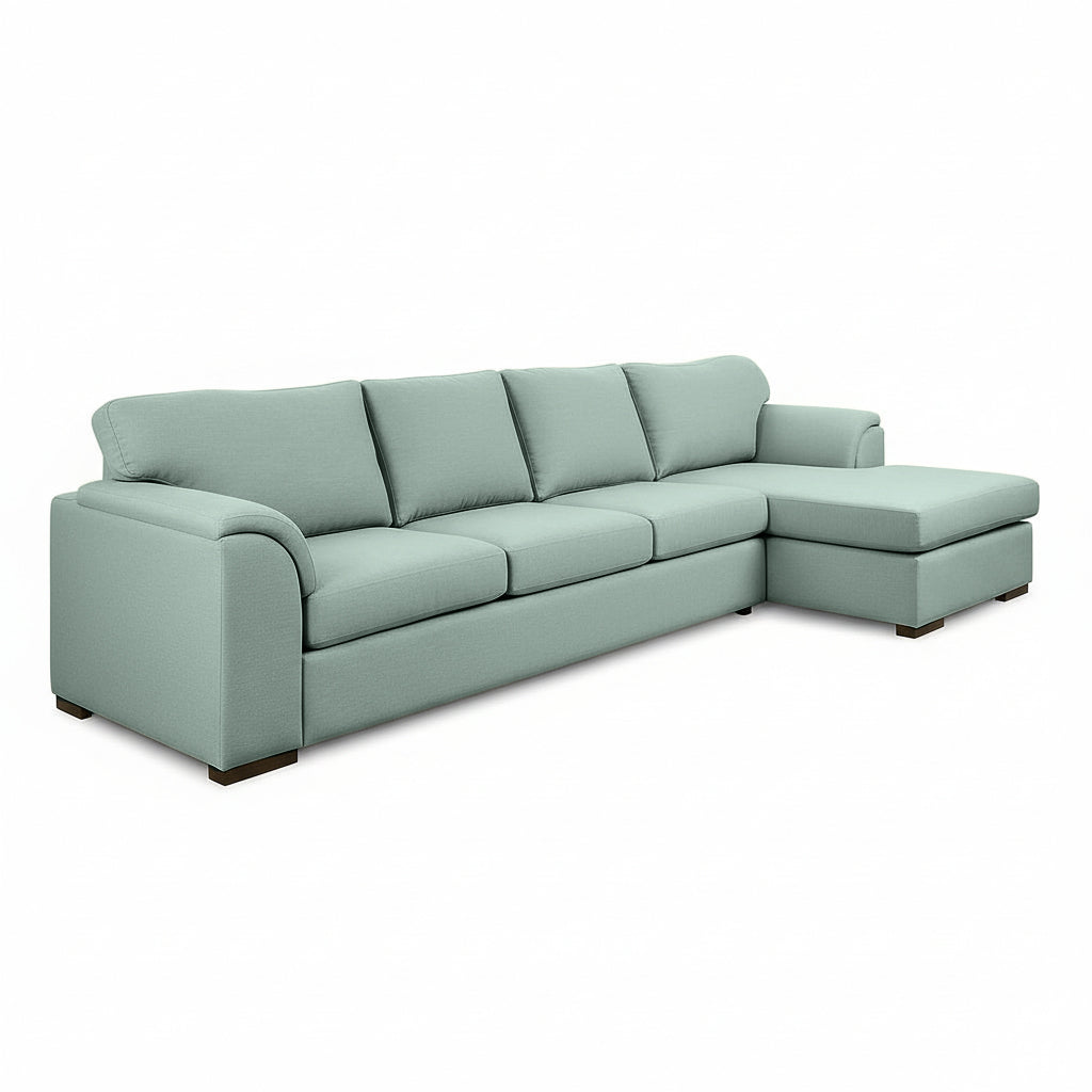 Wallacia 4 Seater Fabric Sofa with Reversible Chaise