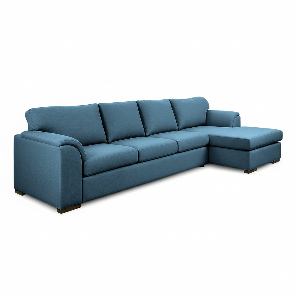 Wallacia 4 Seater Fabric Sofa with Reversible Chaise