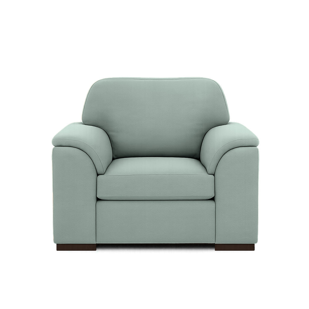 Wallacia Fabric Armchair-Aqua
