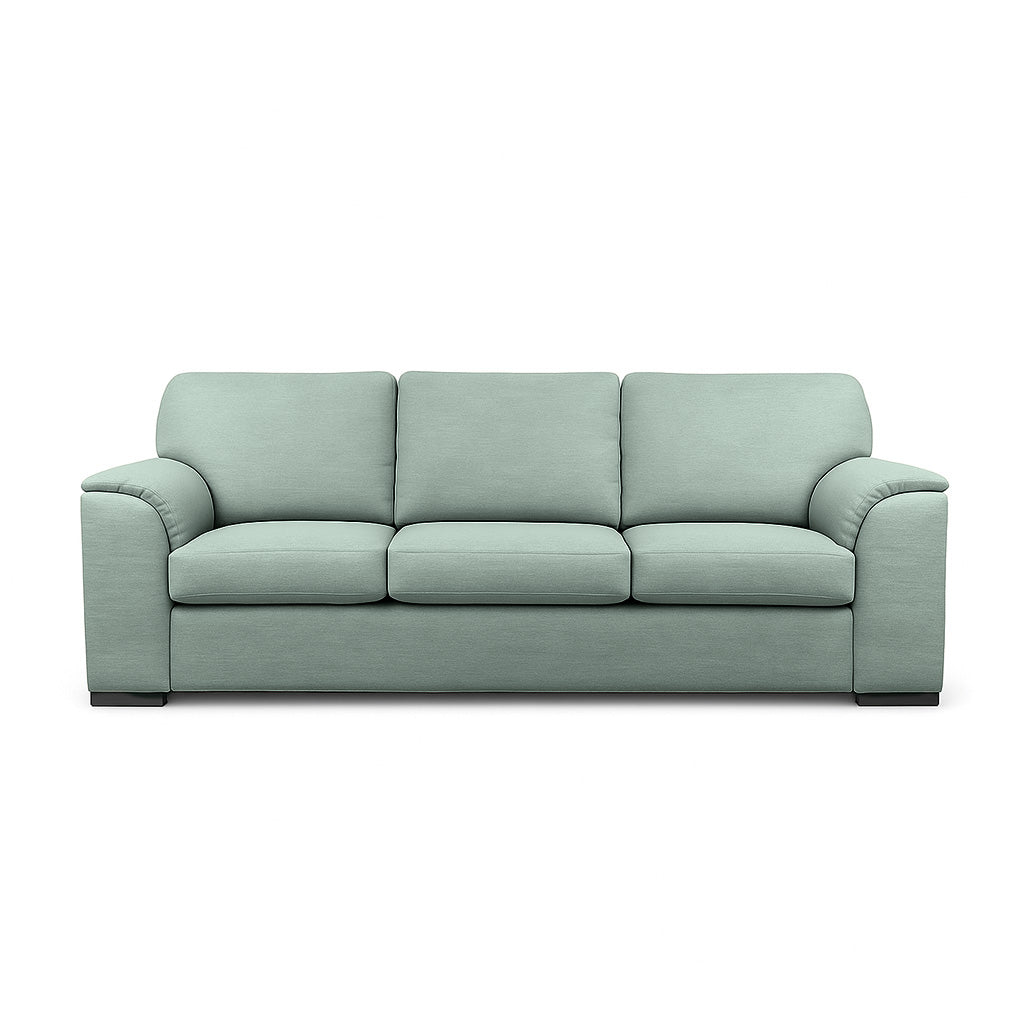 Wallacia 3 Seater Fabric Sofa-Aqua