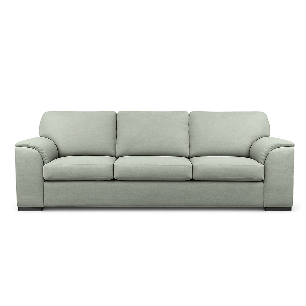 Wallacia 4 Seater Fabric Sofa-Aqua