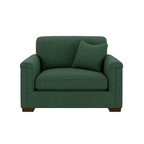 Waverton 1.5 Seater Fabric Sofa-Evergreen