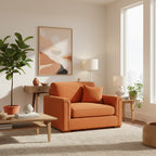 Waverton 1.5 Seater Fabric Sofa-Flame